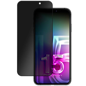 Privacy glass for iPhone 15 Pro Max - 3mk HardGlass Max Privacy™ Anti-spyware tempered
