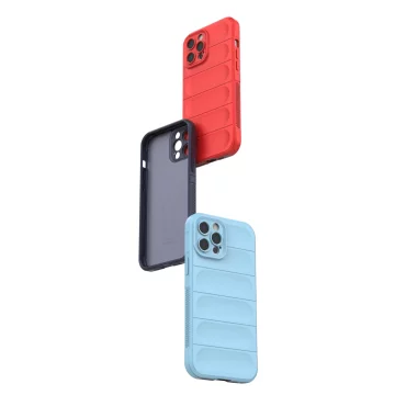 Pouzdro Magic Shield Case pro iPhone 12 Pro Max flexibilní pancéřový tmavě modrý kryt