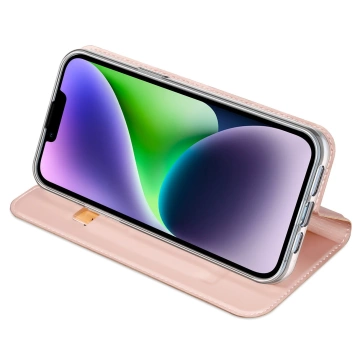 Dux Ducis Skin Pro iPhone 15 Plus case with flap and wallet - pink