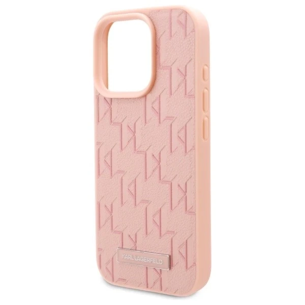 Karl Lagerfeld für iPhone 16 Pro Max 6,9" Magsafe Pink Hardcase Hot Stamp