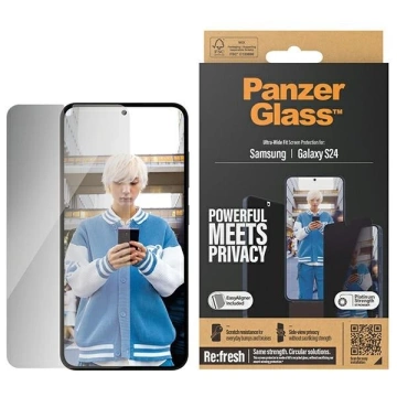 Tvrzené sklo pro Samsung Galaxy S24 PanzerGlass Ultra-Wide Fit Privacy EasyAligner