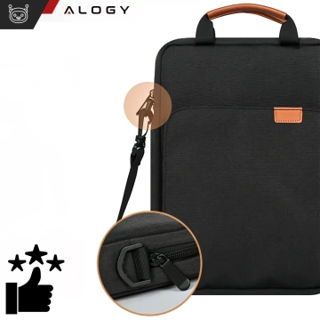 Laptop/ iPad Pro Air/ Tablet Bag 11-13 inch Men's Women's Unisex Shoulder Strap Case Cover Alogy Pouch Black