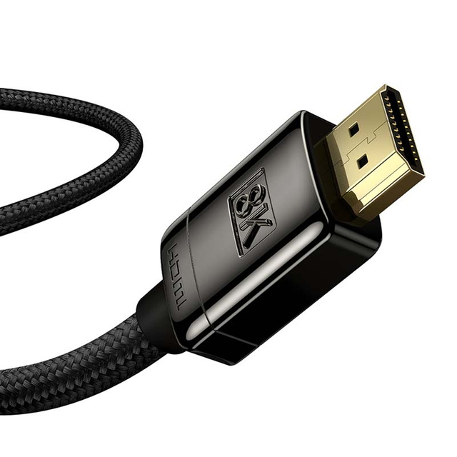 Kabel 2m Baseus High Definition Series HDMI 2.1 8K 60Hz 3D HDR 48Gbps Чорний
