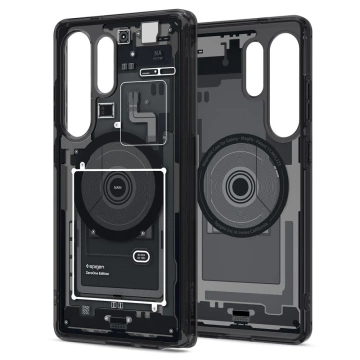 Puzdro Spigen Ultra Hybrid MagSafe pre Samsung Galaxy S25 Ultra Zero One, čierne