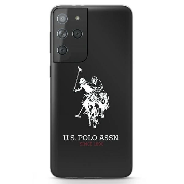 Pouzdro na telefon US Polo Shiny Big Logo pro Samsung Galaxy S21 Ultra black/black