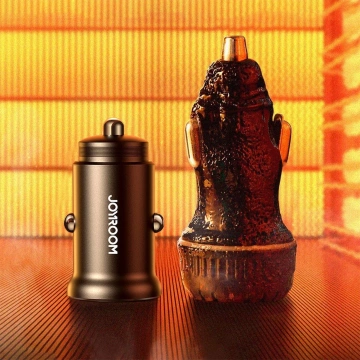 Mini ładowarka samochodowa Joyroom JR-CCN05 30 W USB-A & USB-C – czarna
