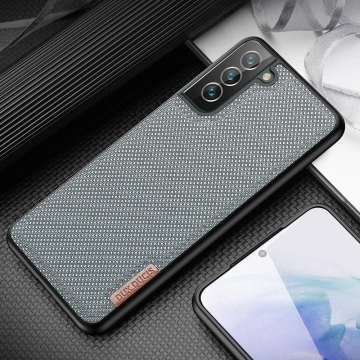 Dux Ducis Fino case cover covered with nylon material Samsung Galaxy S22 (S22 Plus) blue