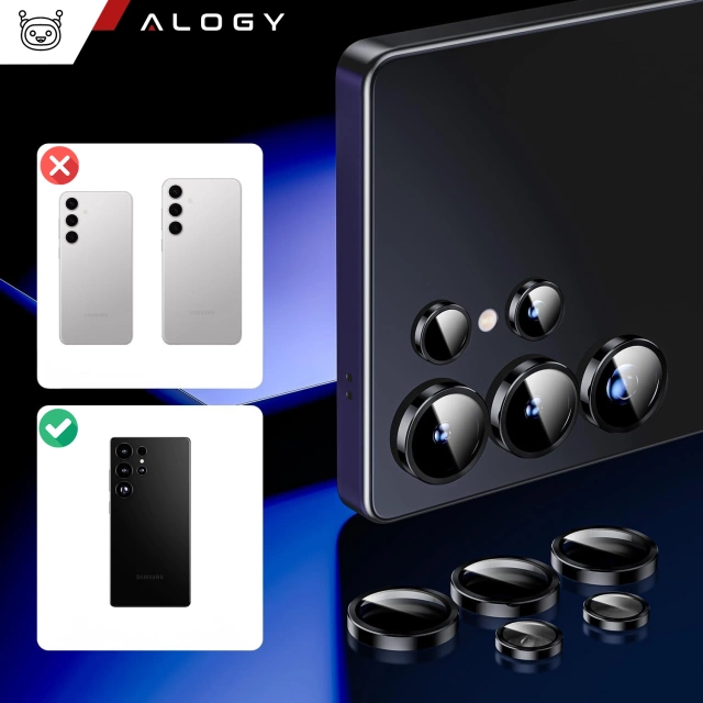 Скло для Samsung Galaxy S24 Ultra Camera Cover Lens Camera Lenses Alogy Lens Protector PRO Protective Cover