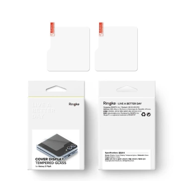 Ringke Cover Display Tempered Glass 2-pack for Samsung Galaxy Z Flip 6 Clear