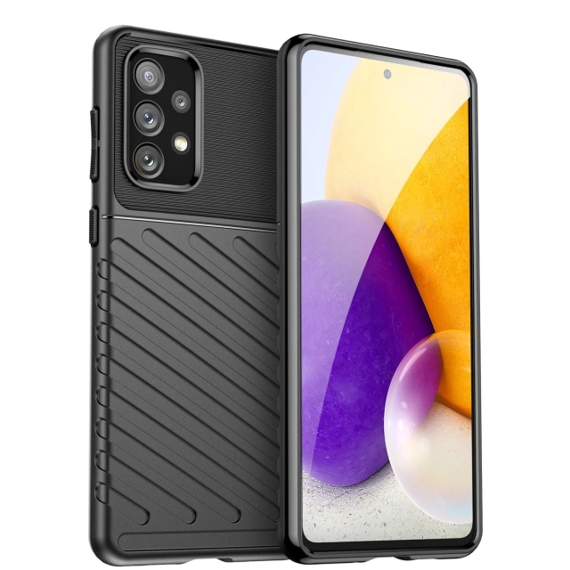 Ohebný pancéřový kryt Thunder Case pro Samsung Galaxy A73 černý