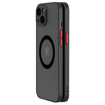 Чохол для Apple iPhone 13 Mini Alogy Hybrid Mag Case for MagSafe із захистом камери Матове чорне скло