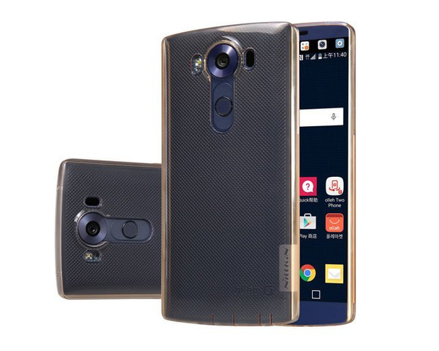 Etui Nillkin Nature Silikon 0,6 mm od LG V10 Brown