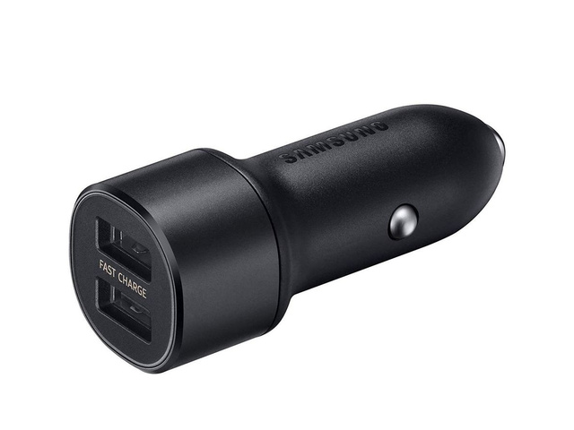 Original Samsung EP-L1100NBEGWW 2x USB Car Charger Black