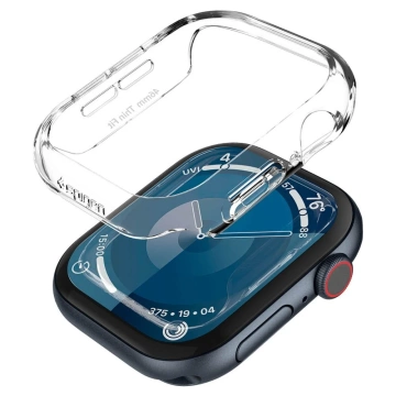 PÚZDRO NA APPLE WATCH 10 (46 MM) PRIEHĽADNÉ, SPIGEN THIN FIT, KRIŠTÁĽOVO ČÍRE