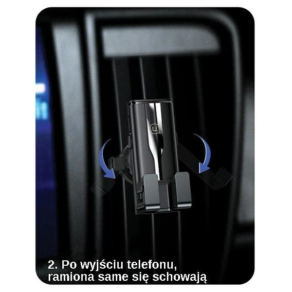 USAMS Držiak na ventilačnú mriežku Gravity black/black ZJ058ZJ01 (US-ZJ058)