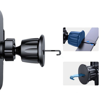 Універсальний тримач carholder for the V3 Vent Car Mount for the car, for the phone Black