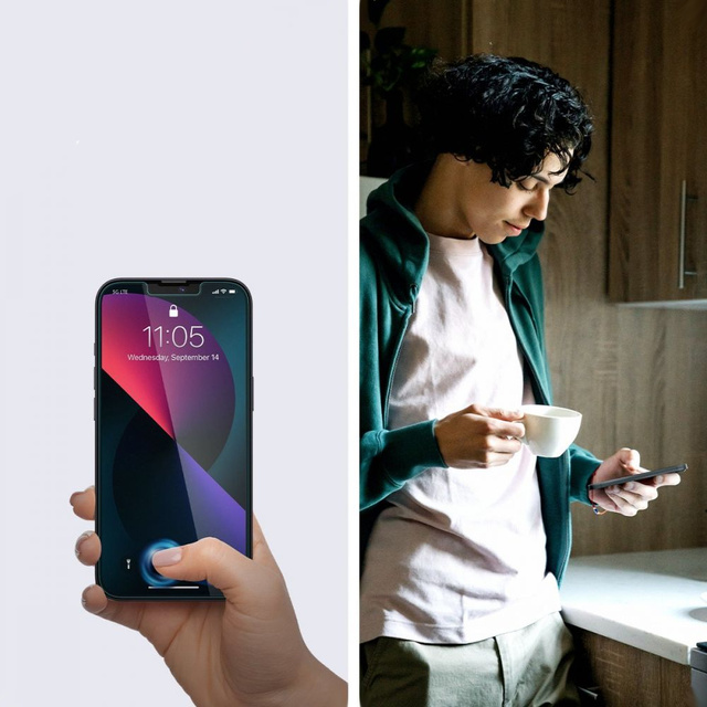 2x Tempered Glass Spigen Glas.tR EZ Fit Privacy for Apple iPhone 13/ 13 Pro/ 14