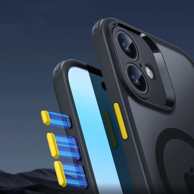 Etui ESR Classic Pro Set MagSafe iPhone 16 Czarny Frosted