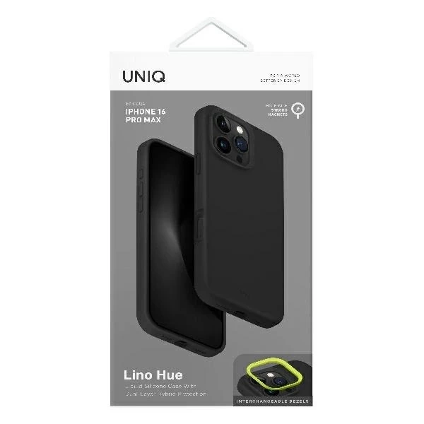 Etui UNIQ Lino Hue Magclick Charging na iPhone 16 Pro Max - szare