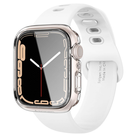 Etui nakladacie puzdro Spigen Ultra Hybrid pre Apple Watch 7 45mm Crystal Clear