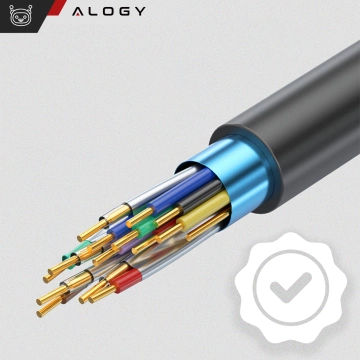 HUB splitter Alogy Adaptér pre počítačový notebook s USB-C na 3x USB-A 2.0 1x USB-A 3.0 sivý