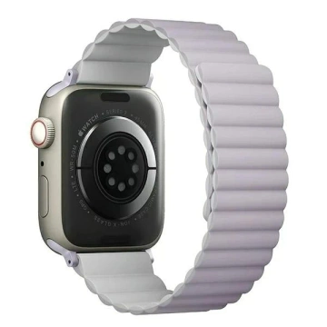 Pasek UNIQ Revix do Apple Watch Series 4/5/6/7/8/SE/SE2 38/40/41mm reverzibilní magnetický lilak-biały/lila-white