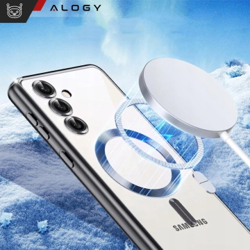 Puzdro MagSafe pre Apple iPhone 16 Pro Max Alogy Glamour puzdro na luxusný prsteň zlato-priehľadné