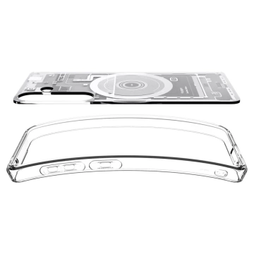 Black Case for Galaxy S25 Zero One White Spigen Ultra Hybrid MagSafe