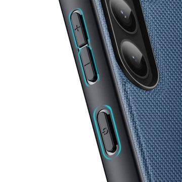 Dux Ducis Fino protective case for Samsung Galaxy S23 cover with silicone frame blue