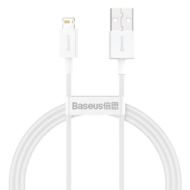 Baseus Superior USB kábel – Lightning 2,4A 1 m biely (CALYS-A02)