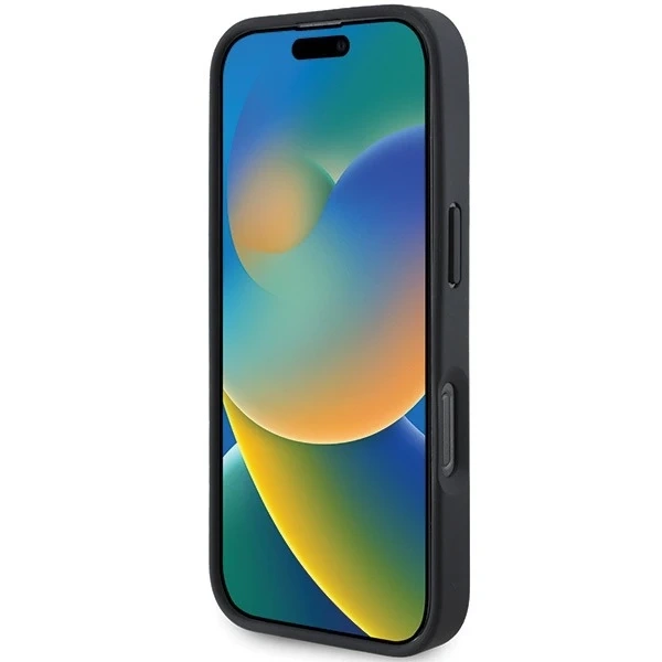 Puzdro Mercedes pre iPhone 16 Pro Max 6,9" šedé pevné puzdro s textúrou a hladkou kožou MagSafe