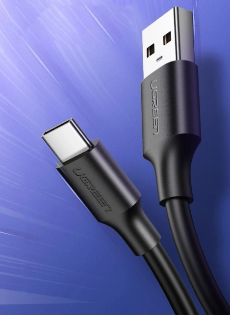 Кабель Ugreen USB - USB Type C 480 Мбіт/с 3 A 1,5 м чорний (US287 60117)