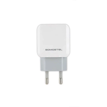 Wall charger 2x USB 2.1A SOMOSTEL 2100mA SMS-A13 White