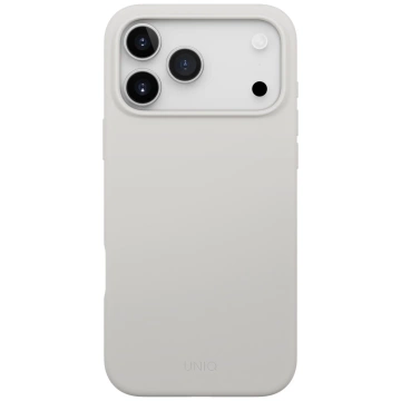 Etui Ochronne do iPhone 17 Pro Max UNIQ Lino Magclick Light Grey