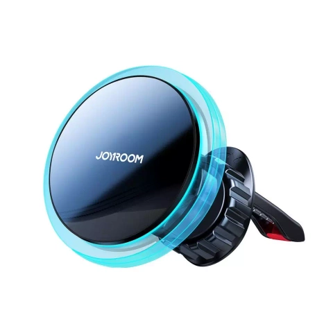 Joyroom Magnetische Autohalterung Qi Kabelloses Induktionsladegerät 15 W (MagSafe-kompatibel für iPhone) Lüftungsöffnung Silber (JR-ZS291)