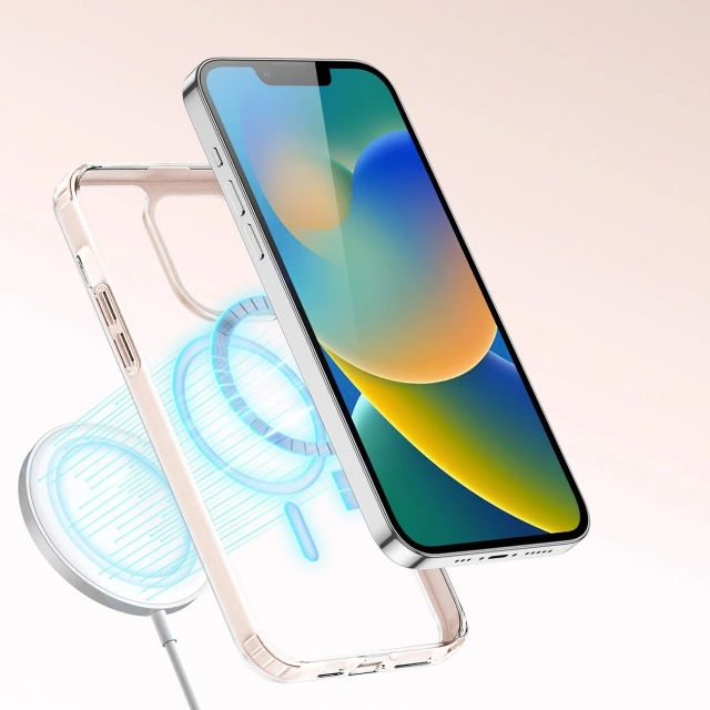 Dux Ducis Clin2 pouzdro iPhone 14 MagSafe magnetické pouzdro růžové