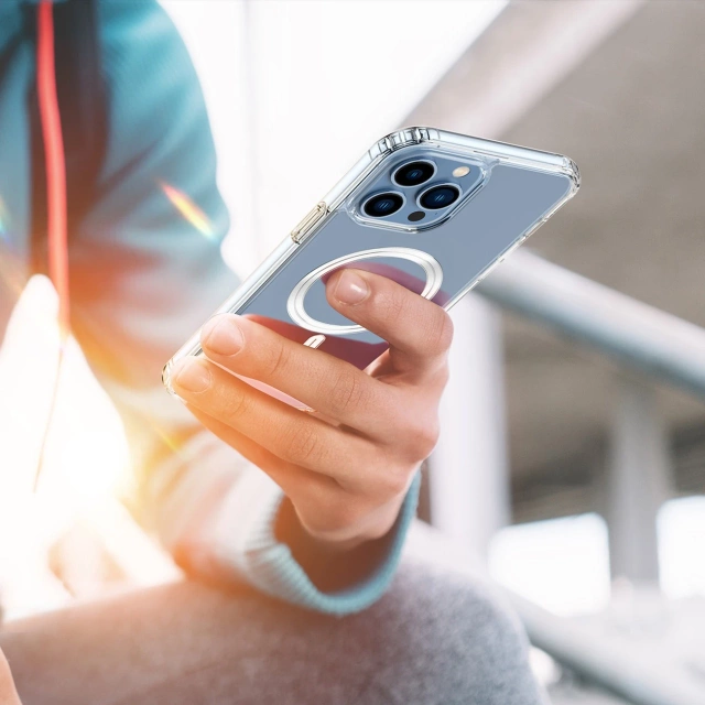 Dux Ducis Clin Magnethülle für iPhone 14 Pro kompatibel mit MagSafe transparent