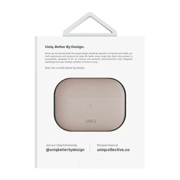 Etui ochronne na słuchawki UNIQ etui Lino AirPods Pro 2 gen Silicone różowy/blush pink