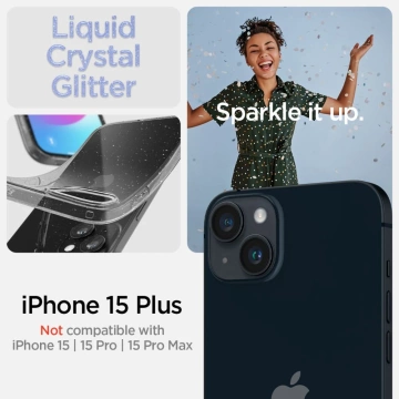 Etui Spigen Liquid Crystal pro Apple iPhone 15 Plus Glitter Crystal