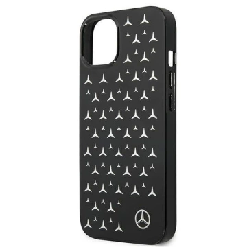 Mercedes MEHCP13SESPBK ochranné pouzdro pro Apple iPhone 13 Mini 5,4" černo/černé pevné pouzdro Silver Stars Pattern