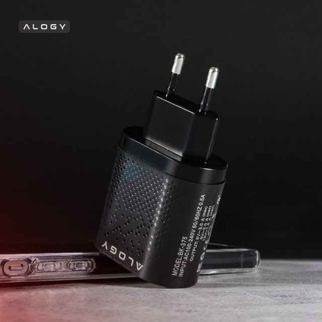 Alogy 4x USB Quick Charge 3.0 2.4A rýchla nabíjačka Čierna