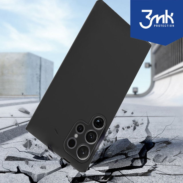 Pouzdro pro Samsung Galaxy S24 Ultra 3mk Matt Case Housing Cover Matte black back