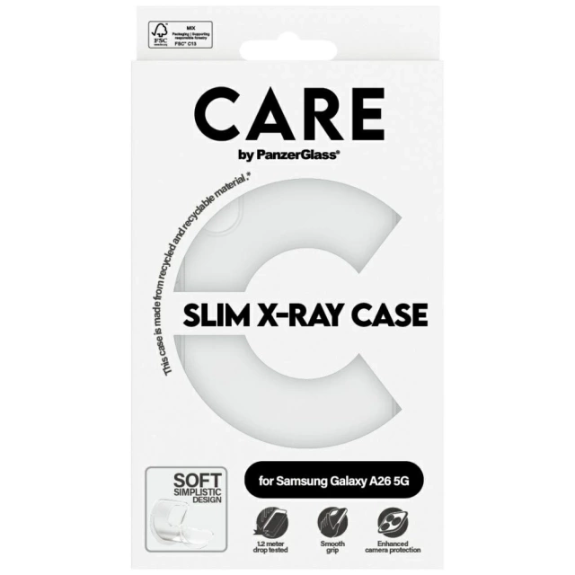 CARE Case for Samsung Galaxy A26 5G by PanzerGlass Fashion X-Ray Transparent
