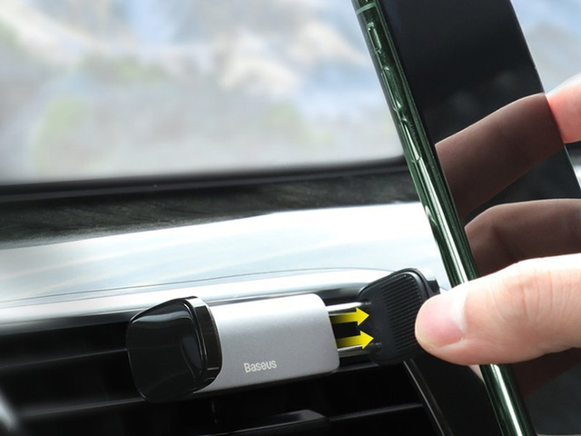 Baseus car phone holder for air vent Black