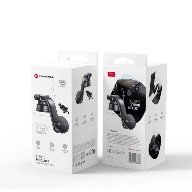 Magnetický držiak do auta Forcell F-GRIP MagLuxe 3v1 s nastavením