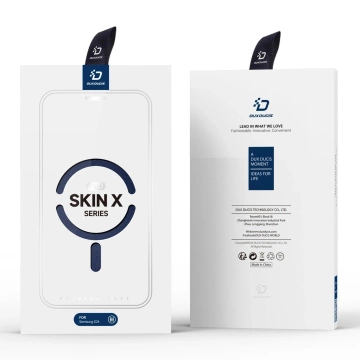 Dux Ducis Skin X Pro pouzdro s magnetickým kroužkem / stojánkem pro Samsung S24 - modré