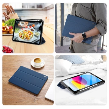 Dux Ducis Domo pouzdro iPad 10,9'' 2022 (10 gen.) chytrý stojánek krytu modrý