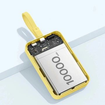 Baseus Magnetic Mini MagSafe 10000 mAh 30 W Powerbank mit integriertem USB-C-Kabel – Gelb Baseus Simple Series USB-C – USB-C 60 W 0,3 m Kabel