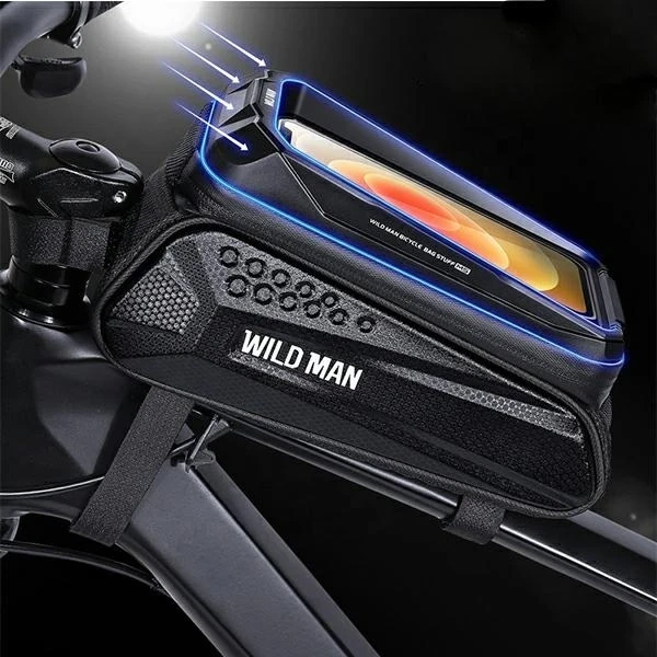 Koffer/Fahrradhalter WILDMAN MS77 Rahmentasche schwarz/schwarz