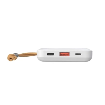 Powerbank Externá batéria VEGER MagOn s Qi nabíjaním pre MagSafe 15W - 10 000mAh PD 22,5W biela (VP1151 / W1151)
